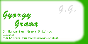 gyorgy grama business card